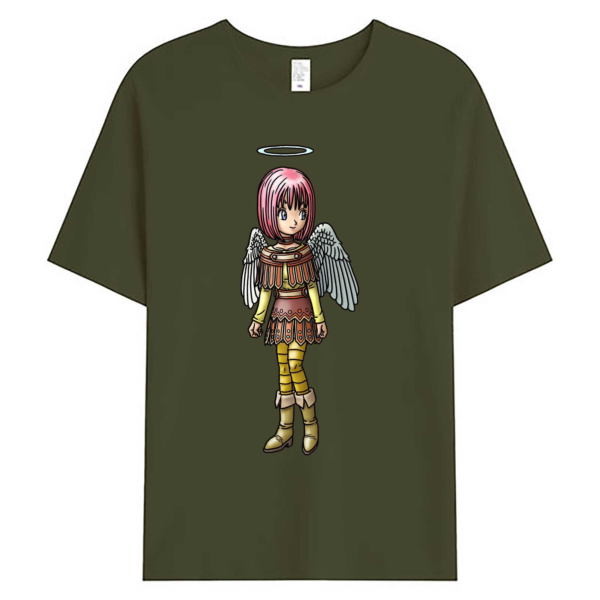 （画像用） ドラゴンクエスト Doragon Kuesuto Dragon Quest 綿100％ メンズ半袖Tシャツ｜肌触りやわらか＆通気性